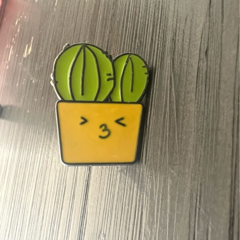 Playful Cactus Enamel Pin